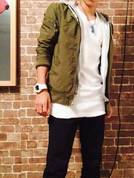 かいとさん（メンズ・169cm）の冬コーディネート