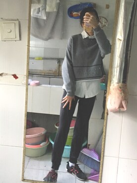 「ONLY（オンリー）のアイテム（トップス）」を使った、忘忧33さん（レディース・165cm）の秋コーディネート