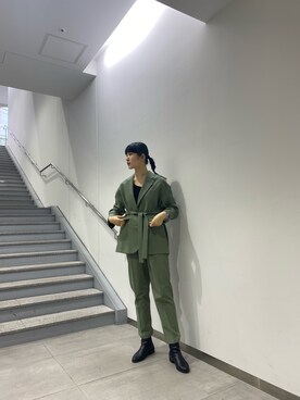 「CLANE（クラネ）のアイテム（ジャケット/アウター）」を使った、2a1さん（レディース・170cm）の春コーディネート