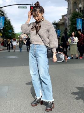 「fig（フィグ）のアイテム」を使った、mikiさん（レディース・160cm）の秋コーディネート