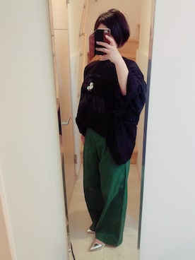 「Aco Design（アコデザイン）のアイテム（トップス）」を使った、akntkrmzkさん（レディース・161cm）の春コーディネート