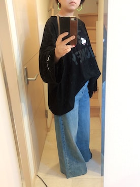 「Aco Design（アコデザイン）のアイテム（トップス）」を使った、akntkrmzkさん（レディース・161cm）の春コーディネート