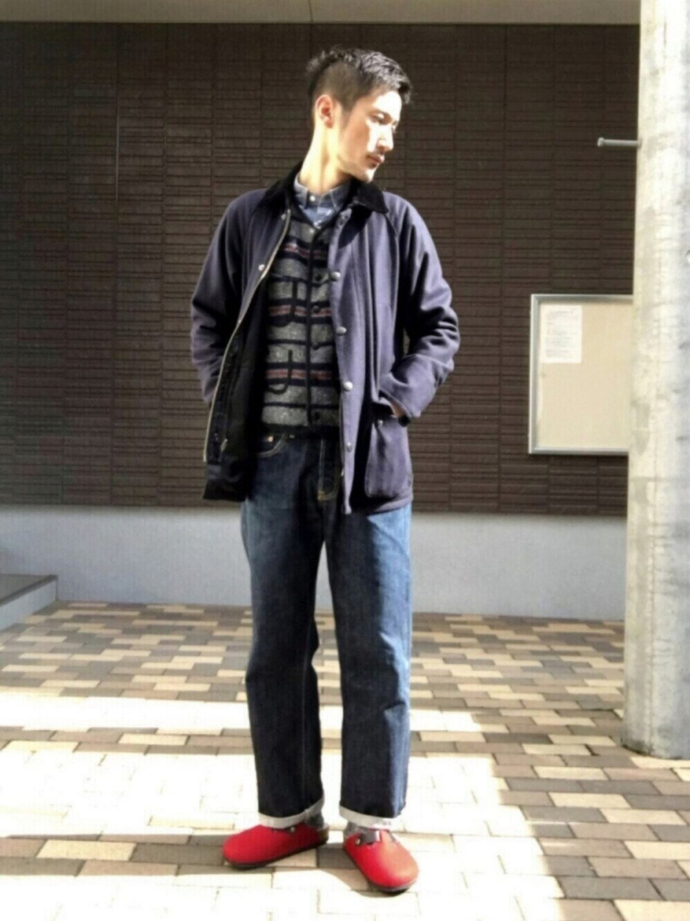  $hinih$さんの「Barbour × I.G.BEAMS / 別注 BEDALE SL（Barbour）」を使ったコーディネート