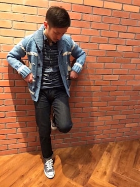  $hinih$さん（メンズ・171cm）の冬コーディネート