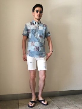  $hinih$さん（メンズ・173cm）の夏コーディネート