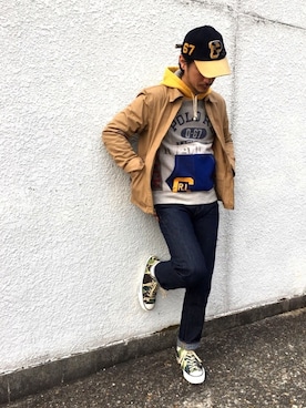  $hinih$さん（メンズ・173cm）の冬コーディネート