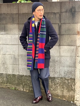「ＩＶＹ」｜「アイテム（ダッフルコート）」を使った、 $hinih$さん（メンズ・173cm）の冬コーディネート