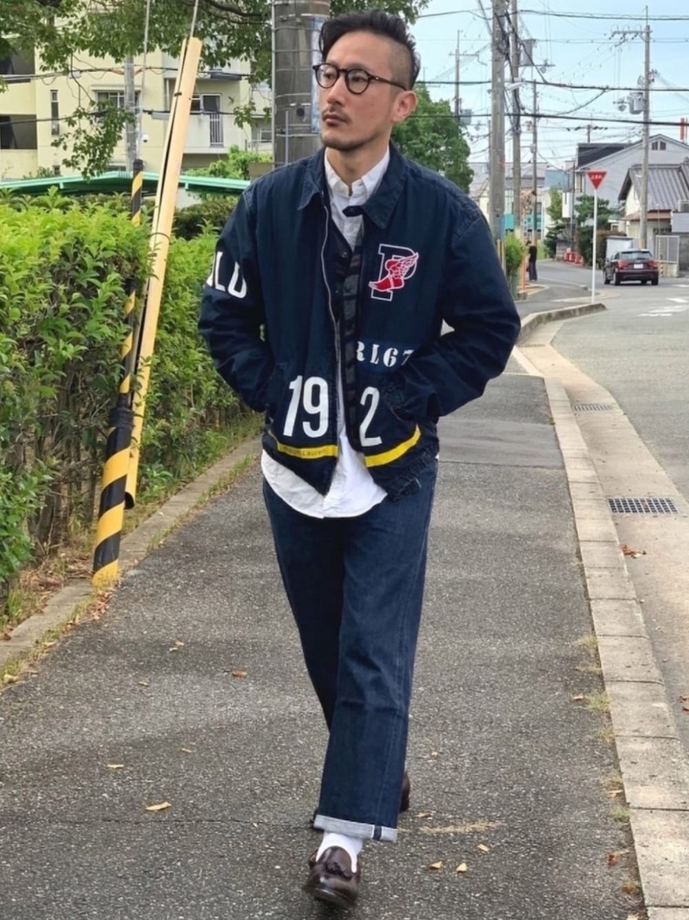 希少品 Ralph Lauren Gジャン テーラードジャケット ダメージ加工 ラルフローレン デニムジャケット ダメージ加工 ヴィンテージ