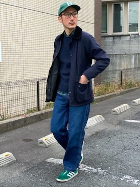 「ブラックウォッチ」｜「アイテム（ブルゾン）」を使った、 $hinih$さん（メンズ・173cm）の冬コーディネート