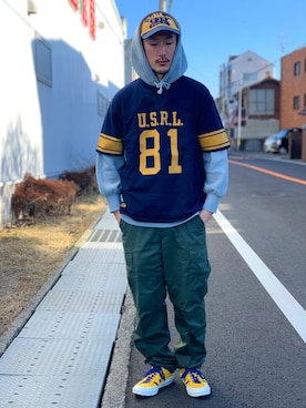  $hinih$さん（メンズ・173cm）の冬コーディネート