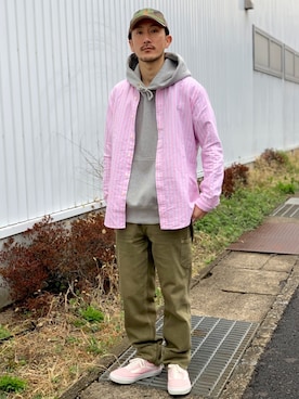  $hinih$さん（メンズ・173cm）の春コーディネート