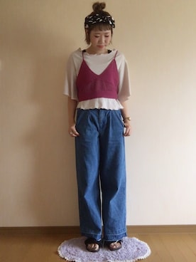 M!!!ca♥︎さん（レディース・160cm）の夏コーディネート