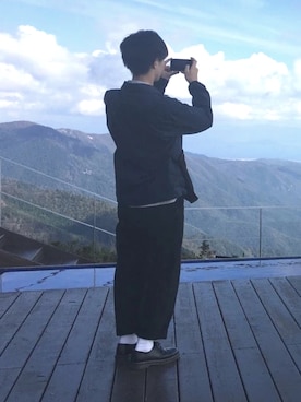 「Dr. Martens（ドクターマーチン）のDr.Martens (ドクターマーチン)/1461 3EYE GIBSON SHOES（その他シューズ）」を使った、shikaさん（メンズ・176cm）の冬コーディネート