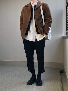 「niko and...（ニコアンド）のアイテム（ダウンジャケット/コート）」を使った、shikaさん（メンズ・176cm）の冬コーディネート