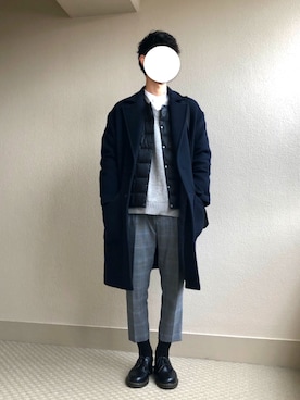 「niko and...（ニコアンド）のアイテム（ダウンジャケット/コート）」を使った、shikaさん（メンズ・176cm）の冬コーディネート