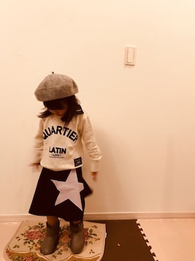 「Tappet（タペット）のアイテム」を使った、kairiさん（キッズ・100cm）の冬コーディネート