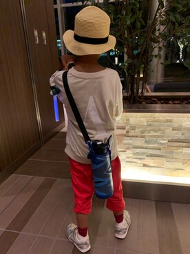 「ARCH & LINE（アーチアンドライン）のアイテム」を使った、kairiさん（キッズ・120cm）の夏コーディネート