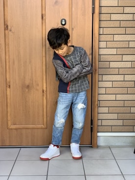 「ARCH & LINE（アーチアンドライン）のアイテム」を使った、kairiさん（キッズ・127cm）の冬コーディネート