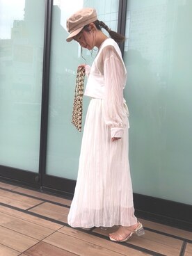 「dazzlin（ダズリン）のメニーストラップサンダル【WEB限定】（サンダル）」を使った、ゆうきさん（レディース・148cm）の夏コーディネート