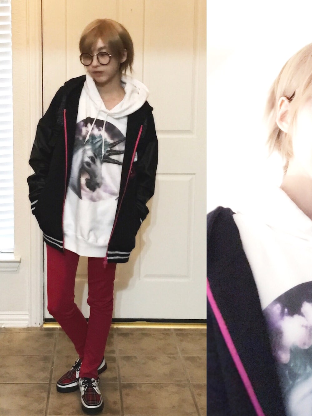 「boystyle」｜「MILKBOYのアイテム（パーカー、ホワイト系）」を使った、rinnosukeさん（メンズ・160cm）の夏コーディネートの1枚目の写真