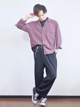 「EMMA  CLOTHES」｜「アイテム（財布/小物）」を使った、まおさん（メンズ・178cm）の秋コーディネート