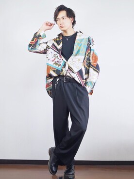「EMMA  CLOTHES」｜「アイテム（財布/小物）」を使った、まおさん（メンズ・178cm）の秋コーディネート