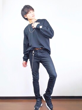 「EMMA  CLOTHES」｜「アイテム（財布/小物）」を使った、まおさん（メンズ・180cm）の秋コーディネート