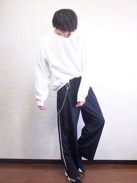 「EMMA  CLOTHES」｜「アイテム（財布/小物）」を使った、まおさん（メンズ・180cm）の秋コーディネート