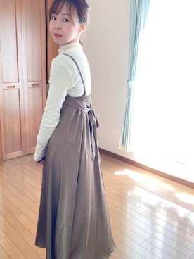 「うしろリボン」｜ちぃ。 さん（レディース・156cm）の春コーディネート
