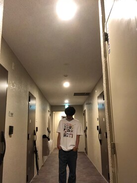 「STARTER BLACK LABEL（スターターブラックレーベル）のアイテム（Tシャツ/カットソー）」を使った、Taさん（メンズ・172cm）の夏コーディネート
