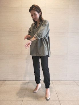 「BARNYARDSTORM（バンヤードストーム）のアイテム（パンツ）」を使った、satomiinaさん（レディース・164cm）の秋コーディネート