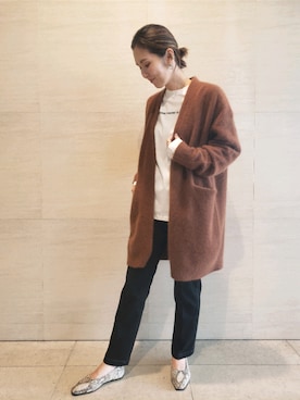 「ラクーンニット」｜satomiinaさん（レディース・164cm）の秋コーディネート