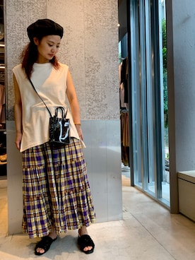 RIHONAさん（レディース・159cm）の夏コーディネート