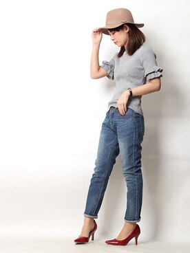 Pierrotスタッフ★大人に似合う高コスパ服をお届けさん(レディース・159cm)の冬コーディネート