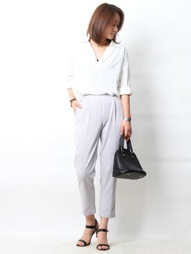 Pierrotスタッフ★大人に似合う高コスパ服をお届けさん（レディース・163cm）の夏コーディネート