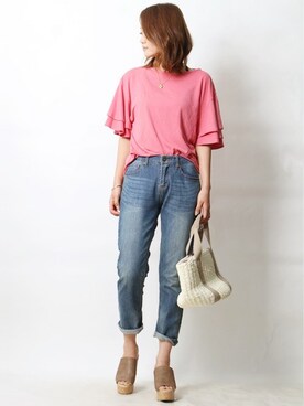 Pierrotスタッフ★大人に似合う高コスパ服をお届けさん（レディース・163cm）の夏コーディネート