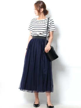 Pierrotスタッフ★大人に似合う高コスパ服をお届けさん（レディース・163cm）の夏コーディネート