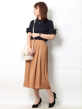 Pierrotスタッフ★大人に似合う高コスパ服をお届けさん(レディース・159cm)の秋コーディネート