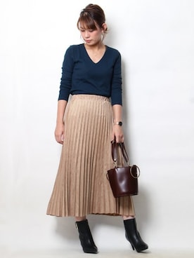 Pierrotスタッフ★大人に似合う高コスパ服をお届けさん（レディース・159cm）の秋コーディネート