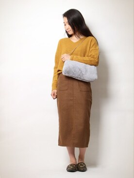 Pierrotスタッフ★大人に似合う高コスパ服をお届けさん（レディース・162cm）の秋コーディネート