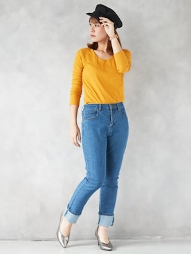 Pierrotスタッフ★大人に似合う高コスパ服をお届けさん（レディース・159cm）の秋コーディネート