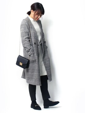 Pierrotスタッフ★大人に似合う高コスパ服をお届けさん(レディース・160cm)の冬コーディネート