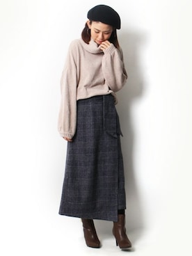 Pierrotスタッフ★大人に似合う高コスパ服をお届けさん（レディース・159cm）の冬コーディネート