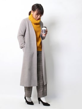 Pierrotスタッフ★大人に似合う高コスパ服をお届けさん（レディース・160cm）の冬コーディネート