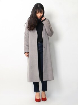 Pierrotスタッフ★大人に似合う高コスパ服をお届けさん（レディース・162cm）の冬コーディネート