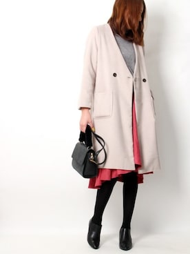 Pierrotスタッフ★大人に似合う高コスパ服をお届けさん（レディース・172cm）の冬コーディネート