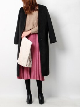 Pierrotスタッフ★大人に似合う高コスパ服をお届けさん（レディース・172cm）の冬コーディネート