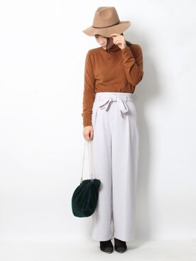 Pierrotスタッフ★大人に似合う高コスパ服をお届けさん（レディース・162cm）の冬コーディネート