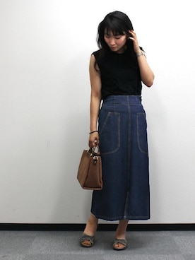 「2018ss」｜Pierrotスタッフ★大人に似合う高コスパ服をお届けさん（レディース・162cm）の夏コーディネート