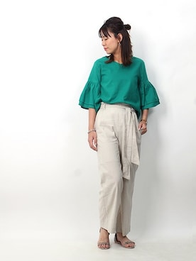 Pierrotスタッフ★大人に似合う高コスパ服をお届けさん(レディース・159cm)の夏コーディネート